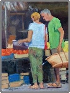 Market Day in Provence Oil  11x14 275